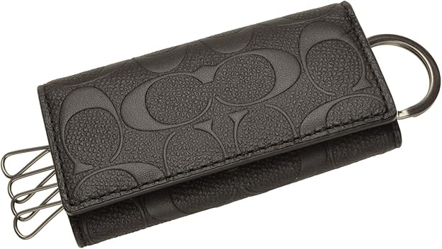 Amazon コーチ Coach キーケース ４連 メンズ ブラック レザー Fblk アウトレット ブランド 並行輸入品 Coach コーチ シューズ バッグ