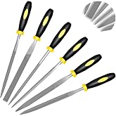 6PCS Metal Needle File Set, 6.3-Inch Mini Hand Files for precision repairs | Upgraded Hardened High-Strength Steel Set, Includes Warding, Round, Flat, Triangular, Square &amp; Half-Round Files