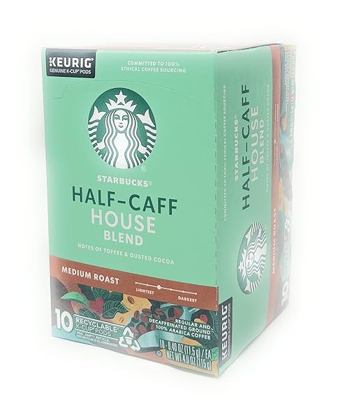 STARBUCKS HALF CAFF – 10CT K-CUP