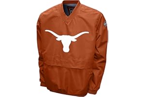 Franchise Club Men's Big Logo College Windshell V-Neck Pullover Jacket