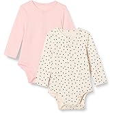 Amazon Essentials Unisex Babies' Long-Sleeve Henley Bodysuits