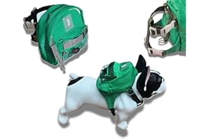 Tailtote Dog Hiking Backpack Harness Lightweight, Adjustable, and Water-Resistant Pet Poopbag Holder for Outdoor Adventures,Puppy Training or Everyday Walks (Small)