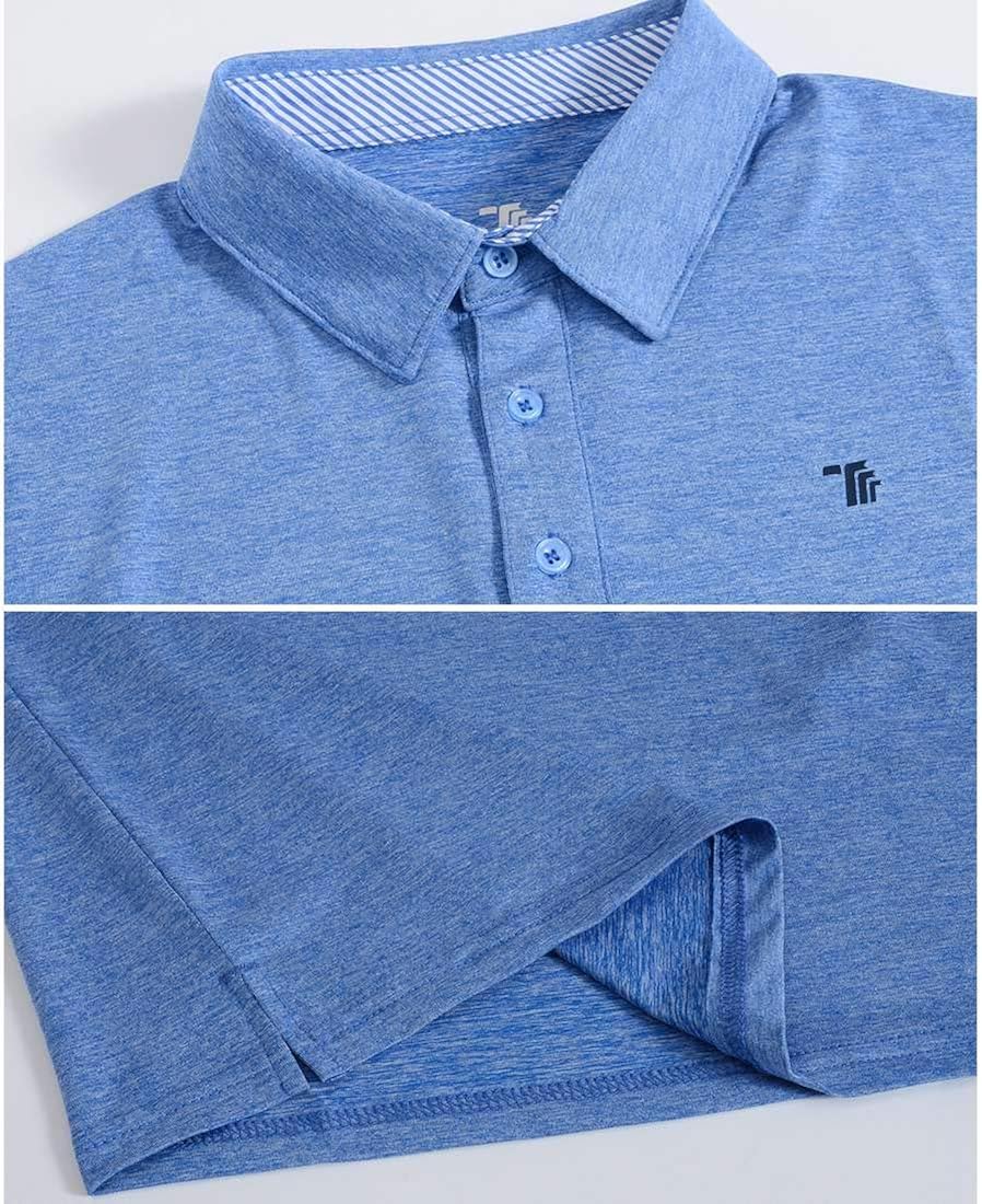 Rdruko Men's Golf Shirts Quick Dry Short/Long Sleeve Polo Athletic Casual T-Shirt: Clothing