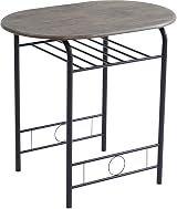 mcc direct Dining Table and Chairs Set Barley Grey Metal Wood Effect view 5