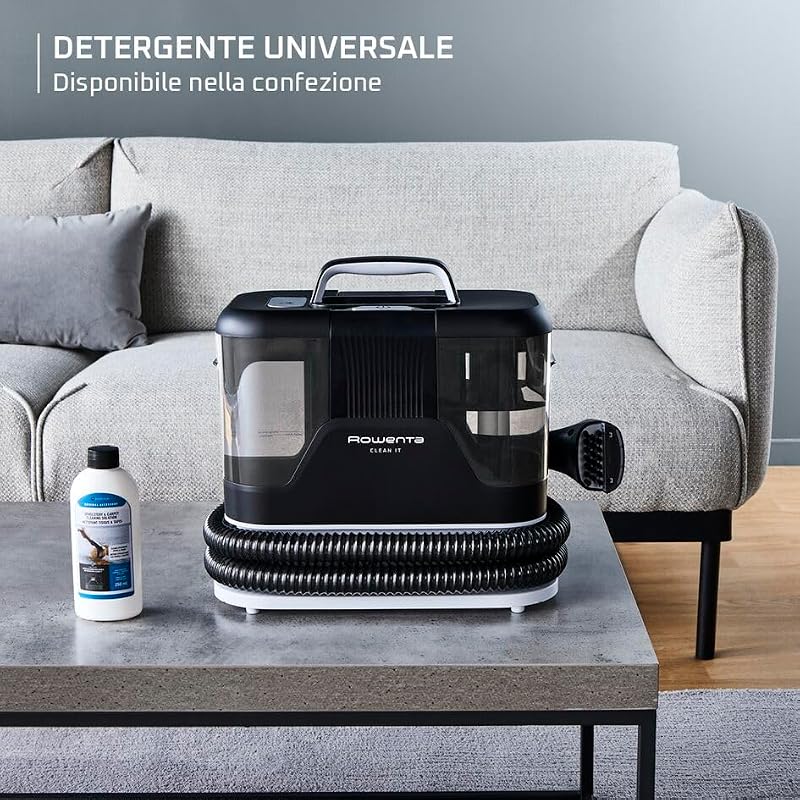 Clean It, Lavatappeti Portatile, Grigo, IN5010