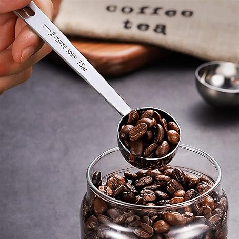 Amazon Xmsm 測定コーヒースクープ15ml 30mlステンレス鋼のコーヒースプーン長い金属砂糖粉茶スクープキッチン測定スプーン コーヒーアクセサリー 色 15ml 計量スプーン オンライン通販