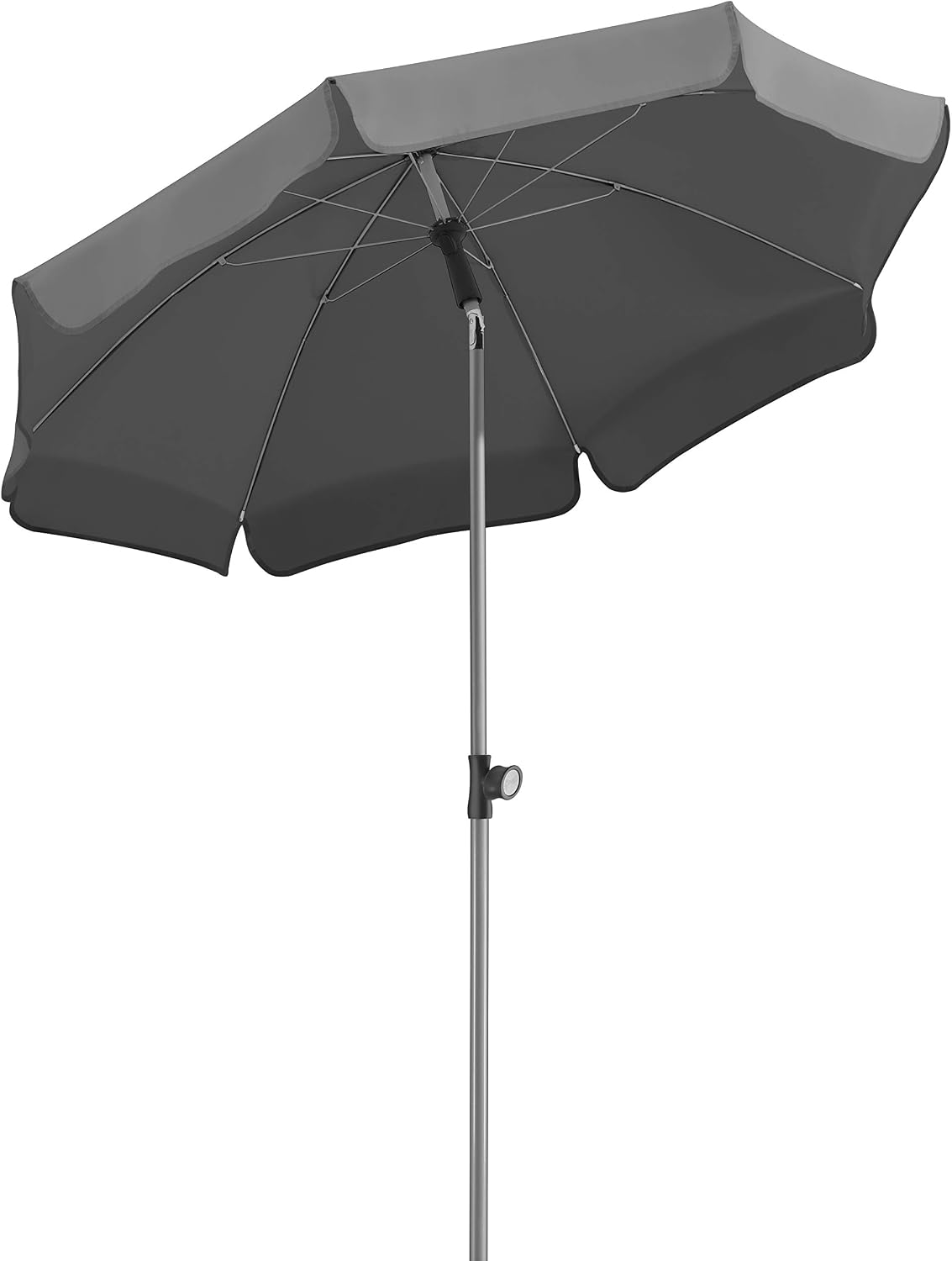 Schneider - Locarno parasol anthracite approx. 150 cm diameter, charcoal, ca. 150 cm diameter