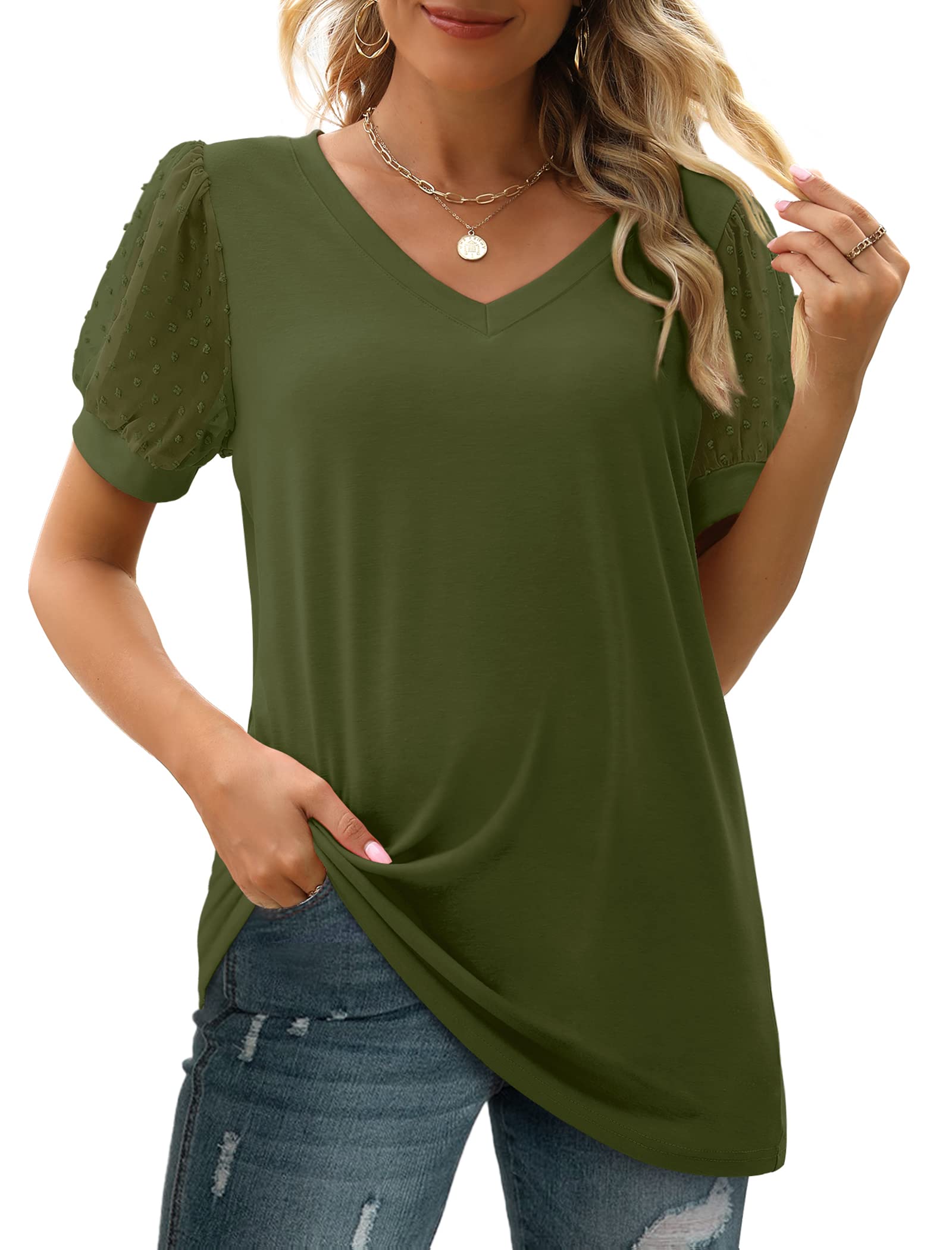 Aokosor Business Casual Tops for Women Summer