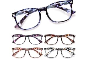 CCVOO +2.0 Mix & Match Reading Glasses for Women - Lightweight, Comfortable Fit, Clear Vision - Blue Light Blocking