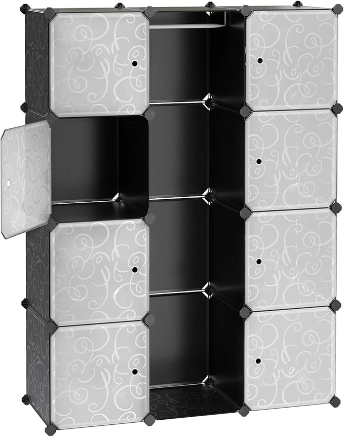 SIMPDIY Estantes Organizadores de Almacenamiento 10 Cubos 108x36x108cm