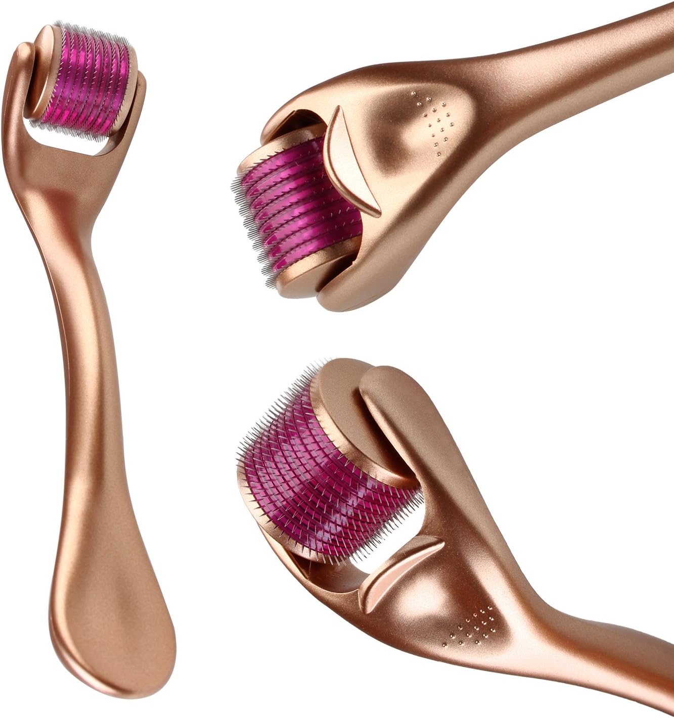 Derma Roller (0.5mm+1.0mm+1.5mm)+Free User Guide-540 Micro Needle Roller Use on Wrinkles, Stretch Marks, Acne, Hair Loss, Scar Removal, Pitted Skin and Hyper-pigmentation