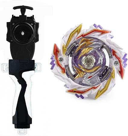 Amazon Com Burst Starter Booster Spinning Superking B 170 02 Superking Abyss Diabolos 5 F 1s Toy With Battling Top Launcher Lr And Grip Black Toys Games