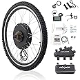 PEXMOR Electric Bike Conversion Kit, 48V 1000W /1500W 26" Front/Rear Wheel E-Bike Hub Motor Kit, Upgrade 3 Mode Controller w/PAS/LCD Display/Twist Throttle Ebike Bicycle Wheel Kit