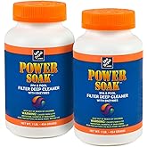 Spa Depot Power Soak Hot Tub &amp; Pool Filter Cartridge Cleaner - 2 x 1 lb. Bottles