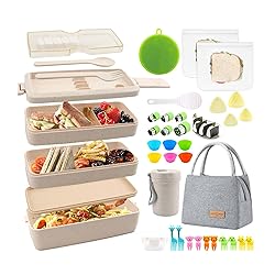 Meltset M 35Pcs Bento Box Japanese Lunch Box Kit