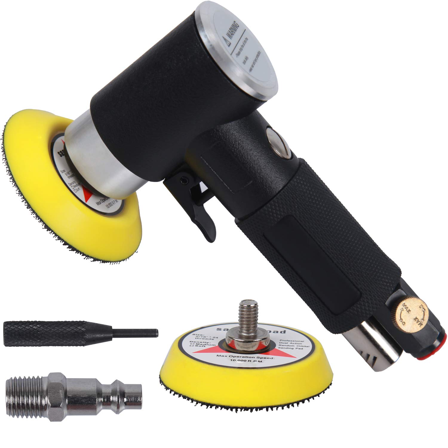 2" and 3" Random Orbital Air Mini Sander, Pneumatic