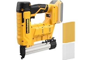18 Gauge 2-in-1 Cordless Brad Nailer & Staple Gun, Compatible with DeWalt 20V MAX Batteries(No Battery),Electric Nail Gun wit