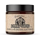 Johnny Slicks Formula 49 Clay Pomade, Original, 2 oz | Bentonite Clay Pomade with Beeswax, Tea Tree and Argan Oil, Firm Hold and Matte Finish, Promotes Healthy Hair