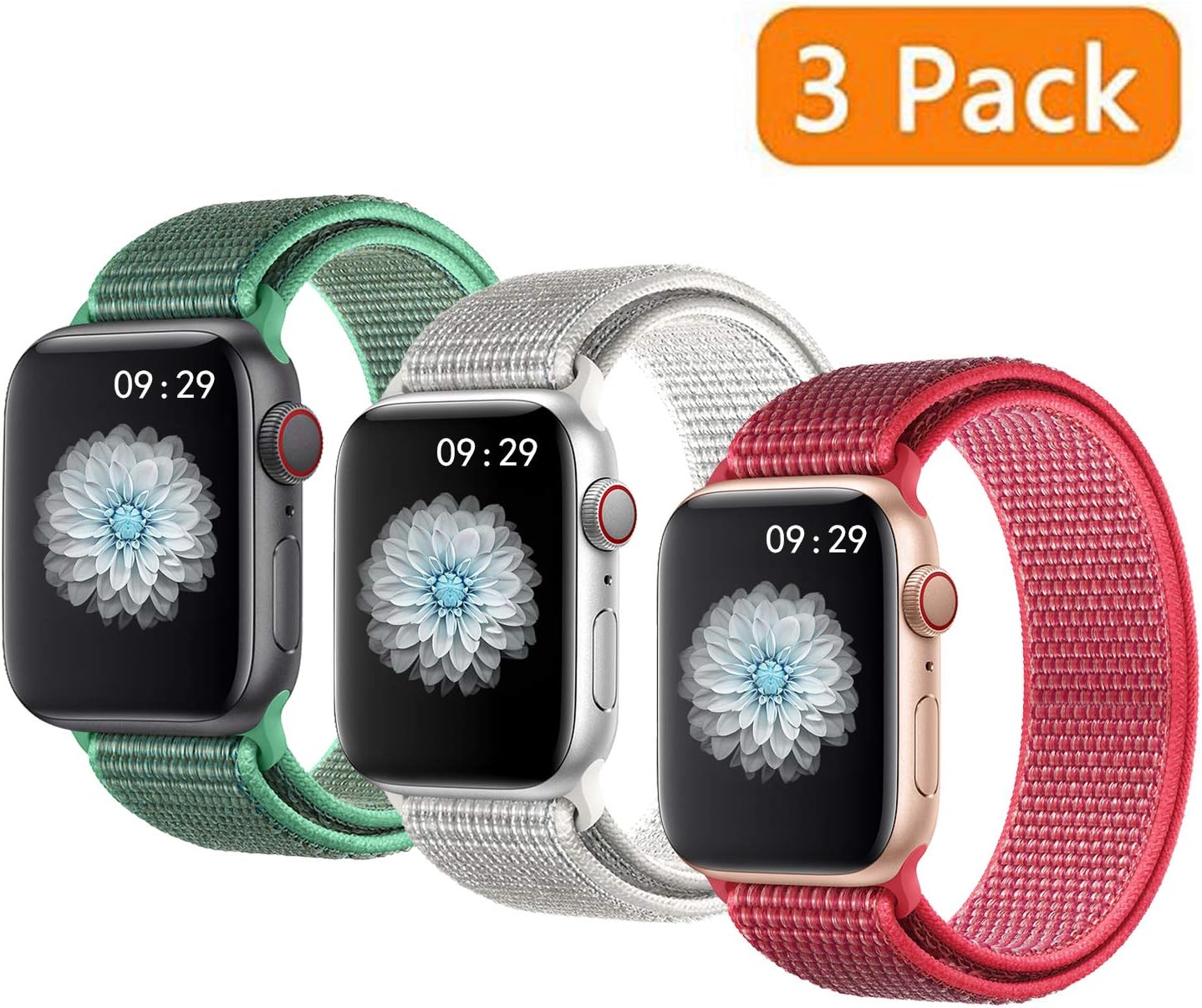 Wrist-B Sport Band Compatible with for Apple Watch Band 38mm 40mm 42mm 44mm, for Watch Series 5 4 3 2 1