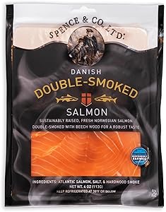 Spence & Co., Ltd. Double-Smoked Salmon, 4 OZ