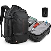 travel inspira Backpack for Travel, 60L Expandable Vacuum Backpack with Electric Vacuum Pump, Water-Resistant & TSA Anti-Theft for Airplane Vacuum Seal Compression Air-Seal Bag for Travel