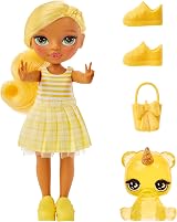 Rainbow High Littles Daisy Madison 14 cm Posable Doll Yellow P purse Pet view 2