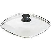 Lodge Square Tempered Glass Lid (10.5 Inch) – Fits Lodge 10.5 Inch Square Cast Iron Skillets and Grill Pans (GLSQ10)