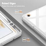 FINTIE Hybrid Case for iPad 10.2 9th 8th 7th Gen Clear Back Marble view 7