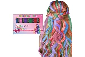 Hair Chalk for Kids Girls Temporary Kids Hair Dye Colour Washable Girls Gifts Ideas for Age 4 5 6 7 8-12+Birthday Gifts for G