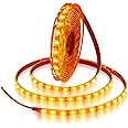 ALITOVE Orange LED Strip Light 16.4ft 5050 SMD 5M 300 LEDs Waterproof IP65 12V DC for Home Hotels Clubs Shopping malls Cars Lighting