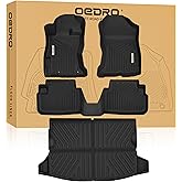 OEDRO Floor Mats Fit for 2018-2023 Subaru Crosstrek/ 2017-2023 Impreza, Custom Fit All Weather Subaru Crosstrek Accessories 2 Row Floor Mats & Cargo Liner Full Set Liners