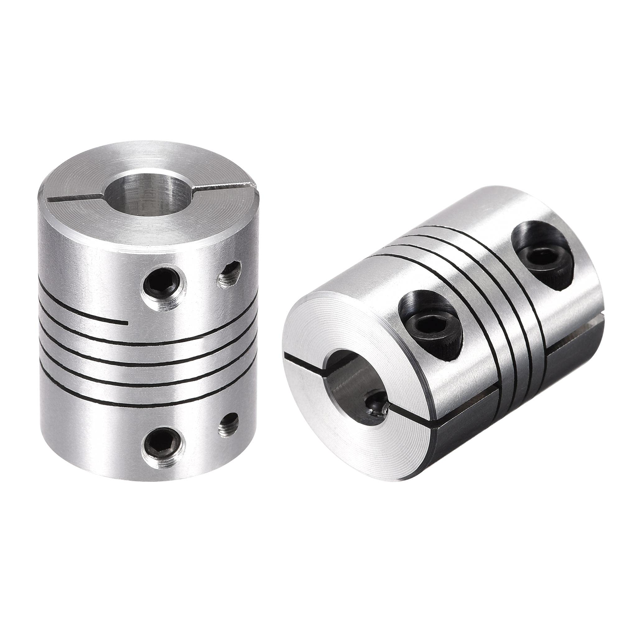 sourcing map 2PCS Motor Shaft 8mm to 8mm Helical Beam Coupler Coupling 25mm Dia 30mm Length