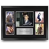 HWC Trading David Tennant Dr Who 16 x 12 inch (A3) Printed Gifts Signed Autograph Picture for TV Show Fans - 16" x 12" Framed