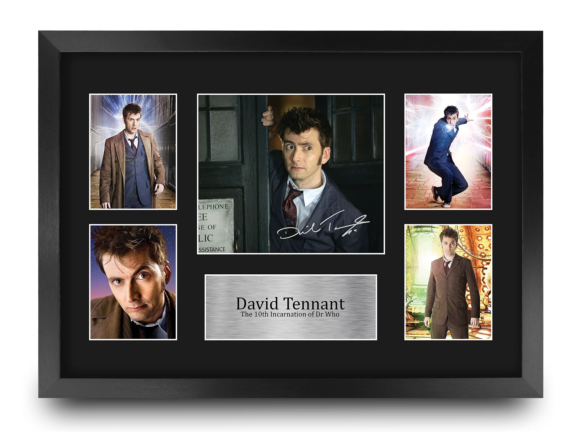 HWC Trading FR A3 David Tennant Dr Who Gifts Printed Signed Autograph Picture for TV Show Fans - A3 Framed
