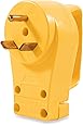 Camco Heavy Duty RV 30 AMP PowerGrip Male Replacement Plug- Durable and Safer Plug with an Easier Grip (55245)