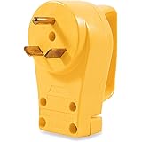 Camco Heavy Duty RV 30 AMP PowerGrip Male Replacement Plug- Durable and Safer Plug with an Easier Grip (55245)