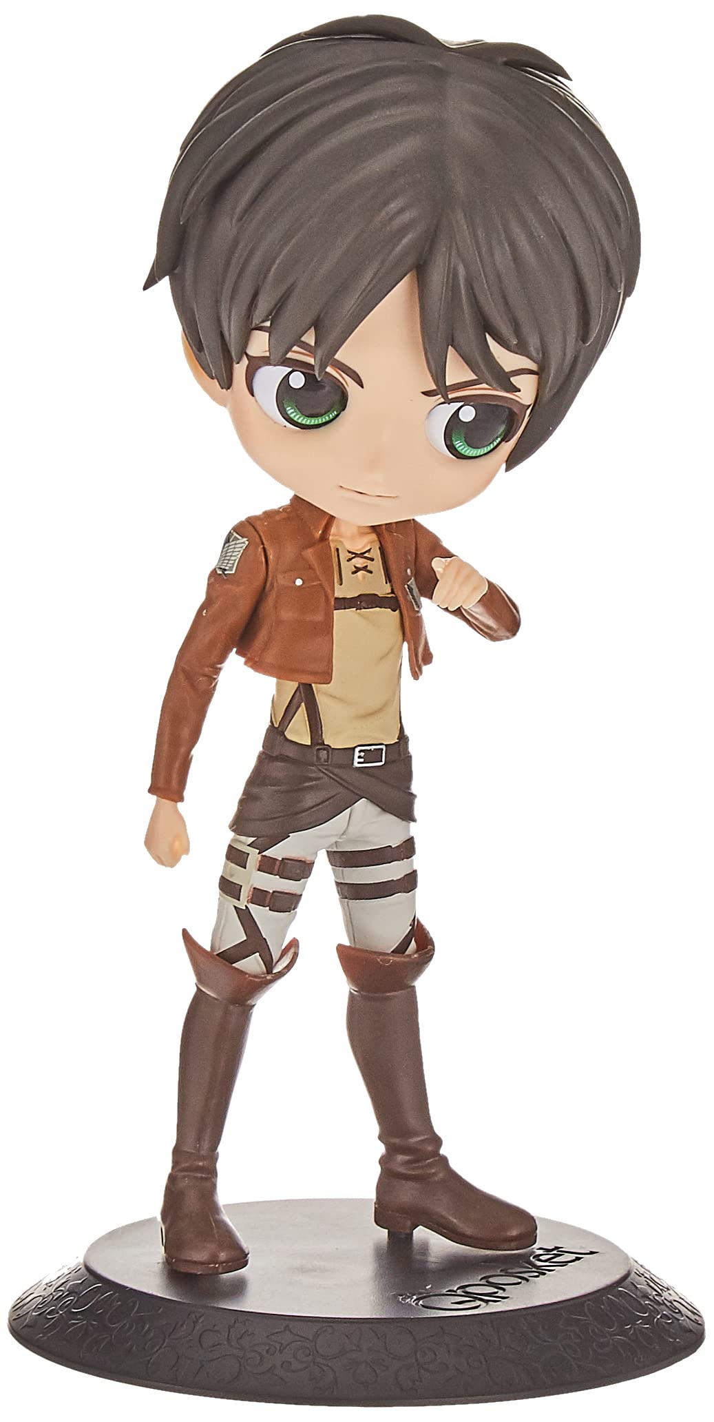 Banpresto Attack On Titan - Qposket - Eren Yeager A - Figurine 14 cm, Black, One Size