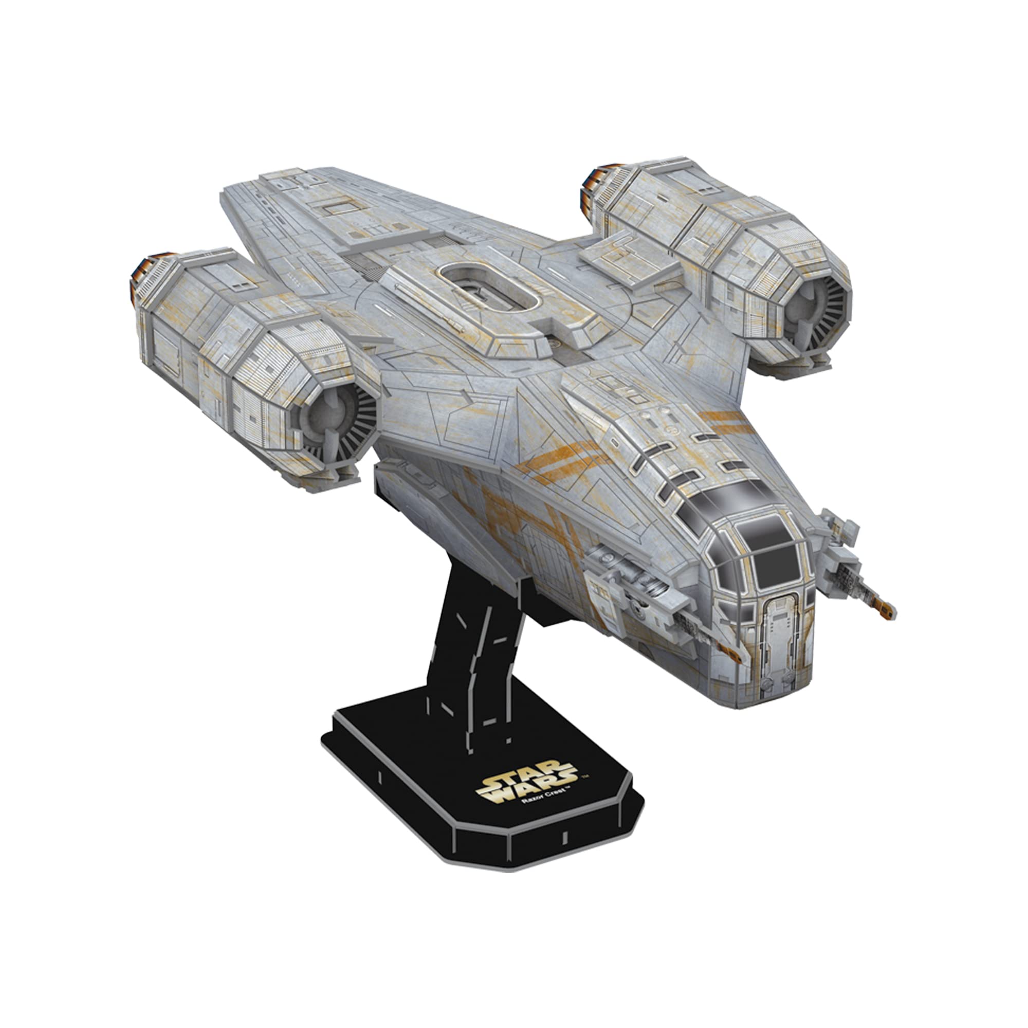 University Games Star Wars: The Mandalorian Razor Crest Model Kit, Grey