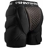 SHINYPRO Protective Padded Shorts for Snowboard and Skate CE Level 2 Butt and Tailbone Heavy Duty Protection