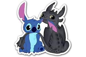 WSQ Funny Toothless Vinyl Decal Sticker Premium Quality Vinyl Multiple Colors for Car Bumper Truck Van SUV Window Wall Boat Cup Tumblers Laptop or Any Smooth Surface Size 5 Inches