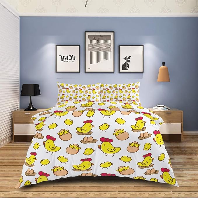 996 Juego de cama de microfibra ultra suave de 4 piezas, juego de funda