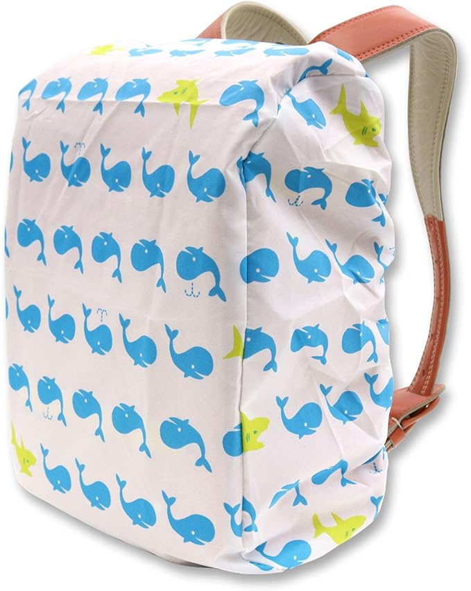 Amazon Co Jp キッズ ランドセルカバー 雨 ワイド対応 収納袋付き くじら ワンサイズ ホワイト 服 ファッション小物