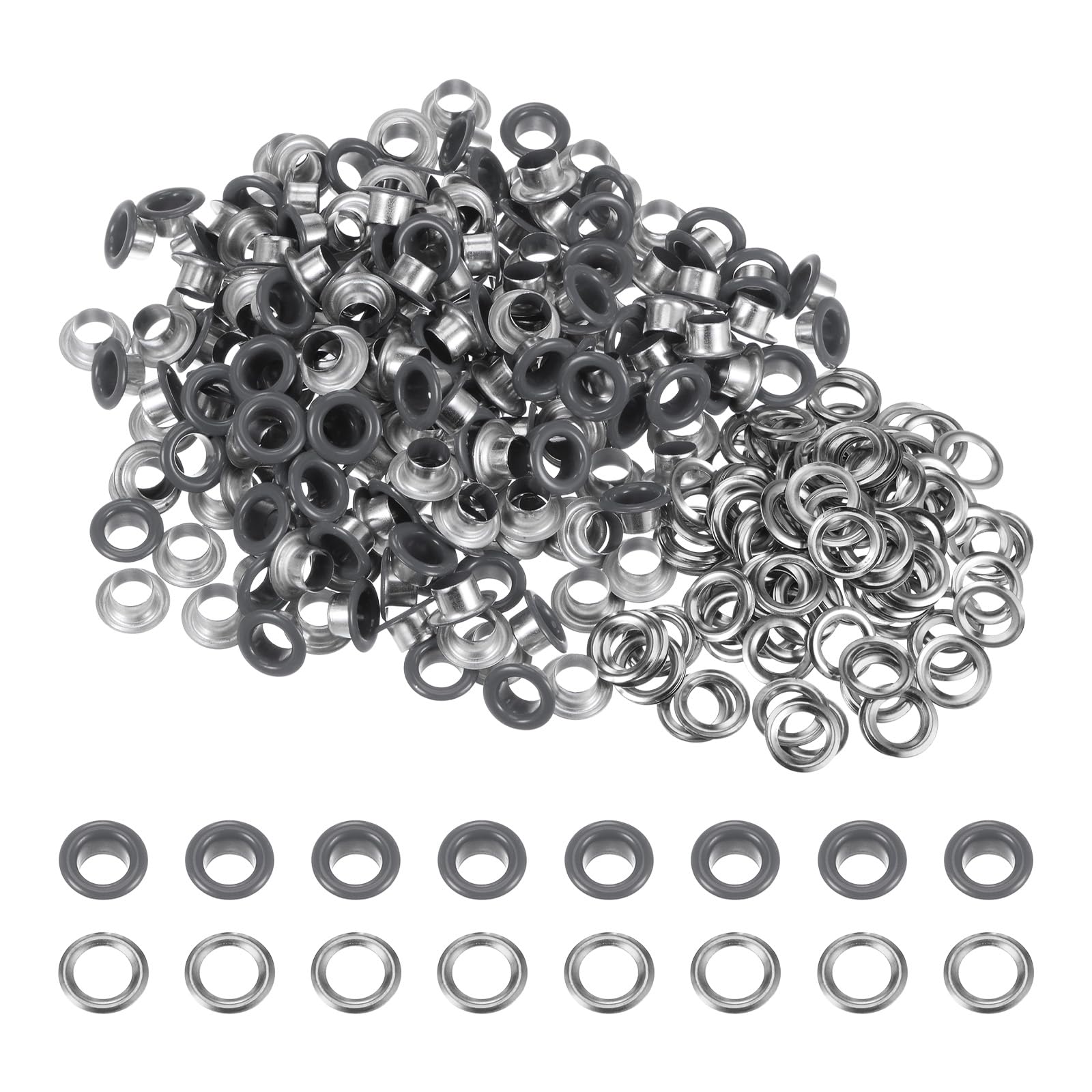 HARFINGTON 200 Set Color Round Grommets 6mm