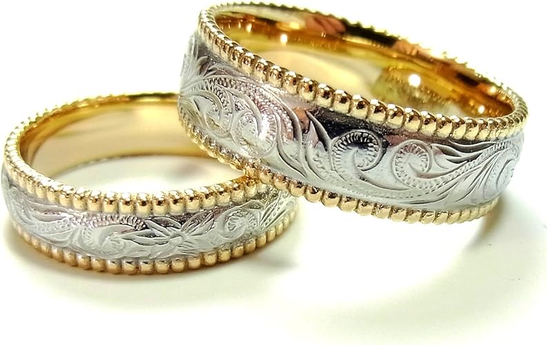 Amazon ジュライス Juraice ハワイアンジュエリー リング メンズ 7mm 指輪 イエローゴールド 記念日 誕生日 プレゼント ギフト 21 ジュエリー 通販