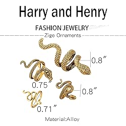 Harry and Henry Snake Ring Jewelry Adjustable
