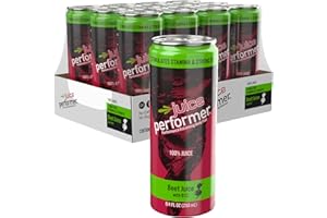 Juice Performer Beet Juice With Vitamin B12 - Natural Pre-Workout Beetroot Juice For Boosting Stamina & Strength - Vegetable Juice with B12 Energy Booster - Superfood 8.4 Fl.Oz. (12 Pk) Vegan