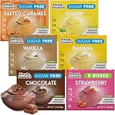 Simply Desserts Sugar-Free Instant Pudding Mix Variety 6-Pack, 1.7 Oz Ea | Vanilla, Strawberry, Lemon, Banana, Salted Caramel, Chocolate Pudding Mixes, Make Delicious Gluten-Free Dessert, Keto Snacks