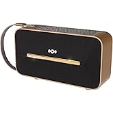 House of Marley Rise Up Solar Bluetooth Speaker, IP67 Waterproof, 14H Playtime, Solar Charging, Quick Charge, Eco-Friendly Recycled Materials, Bamboo Design & Bottle Opener (Signature Black)