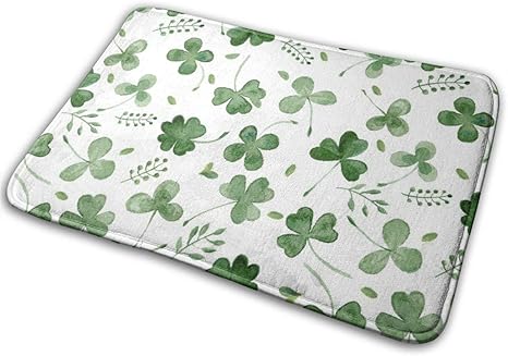 Amazon ようこそドアマット水彩シャムロックマイクロ滑り止め丈夫な家の装飾マット60 X 40 Cm ドアマット オンライン通販