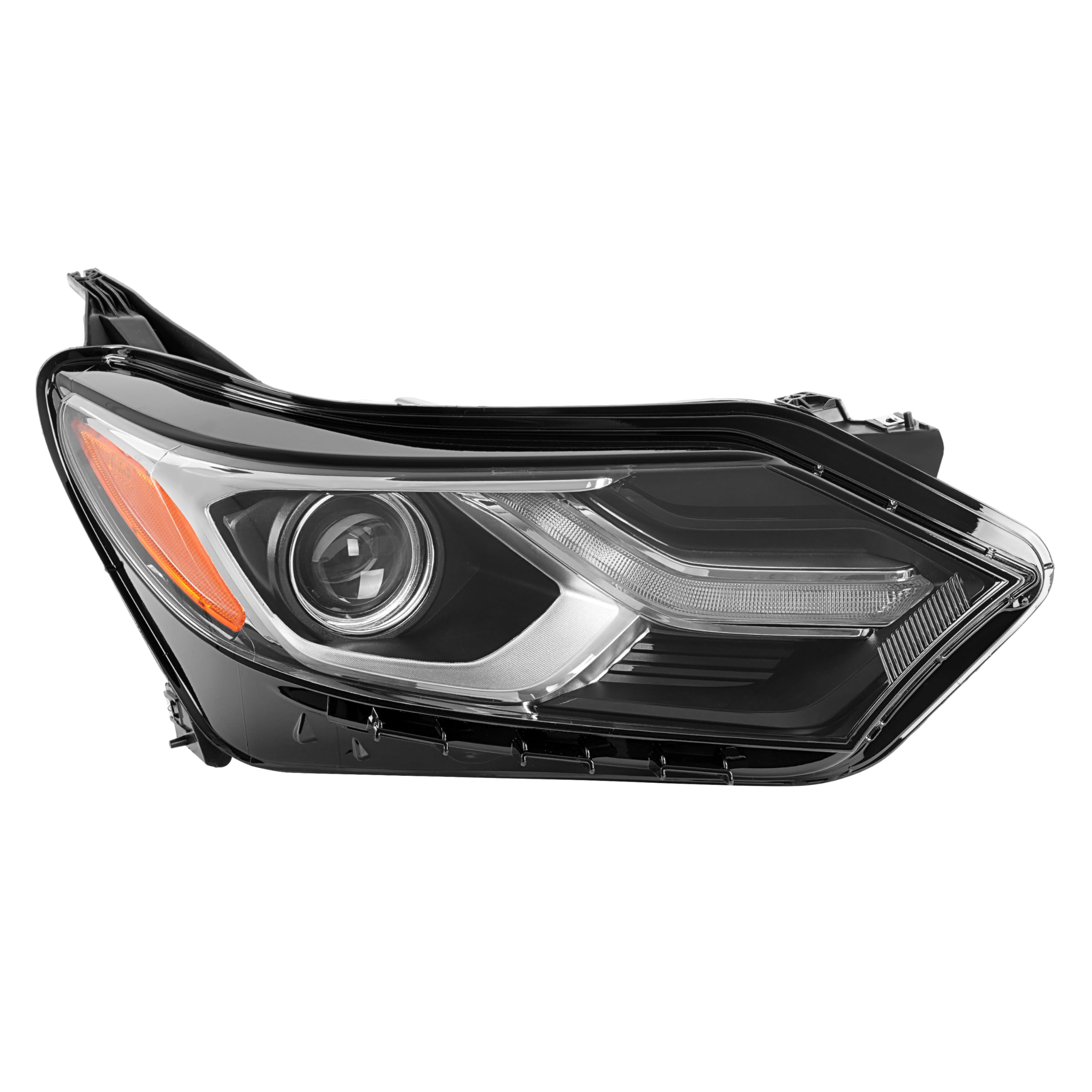 Photo 1 of *PARTS ONLY*

ALMULOO Right Headlight Compatible with 2018-2020 Chevy Chevrolet Equinox LED Tube DRL Projector Headlamp Clear Lens+Black Housing Replacement for GM2503469 84194562 84258448 Passenger Side